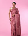 Dusty Pink Elegance Saree